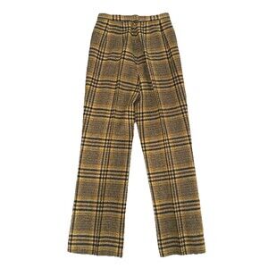 Vintage Pendleton Wool Plaid Tartan High Waist Pants size 8 Preppy Back Zip USA